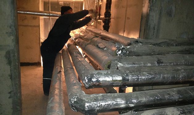 Изоляция труб в подвале многоквартирного дома